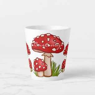 Red Amanita Mushrooms Thunder_Cove Milchtasse