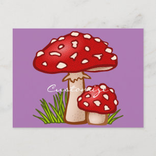 Red Amanita Mushrooms Thunder_Cove Postkarte