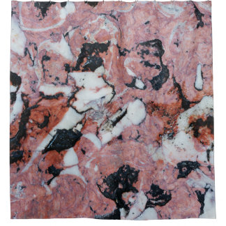 Red and Black Brecciated Marble Stone Texture with Duschvorhang