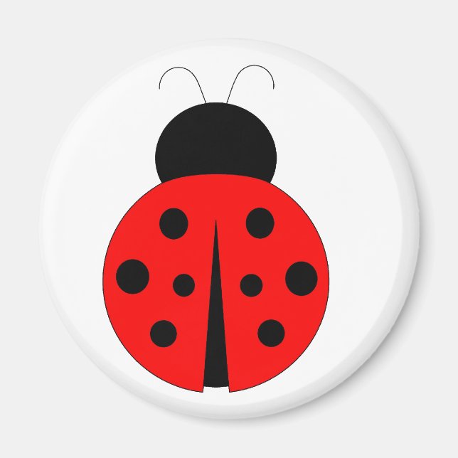 Red and Black Ladybug Magnet (Vorne)