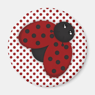 Red and Black Ladybug Magnet