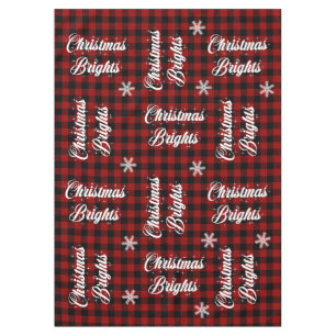 Red and Black Tartan Snowflake Weihnachtsbriefe T Tischdecke