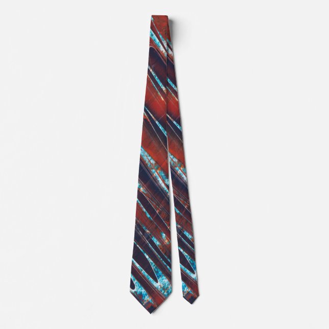 Red and Blue Angled Krawatte (Vorderseite)