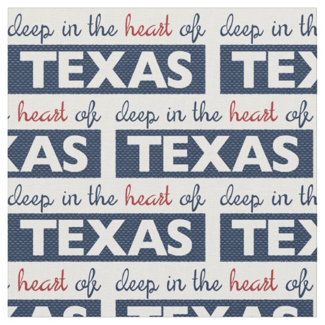 Red and Blue Deep im Herzen von Texas Stoff (Nahaufnahme)