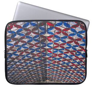Red and blue glass ceiling laptopschutzhülle