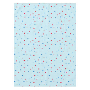 Red and Blue Star Tableclout Tischdecke