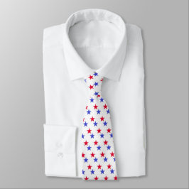 Red and Blue Stars Patriotic Krawatte