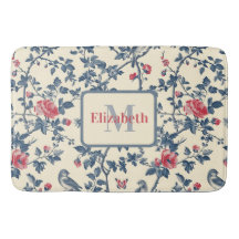 Red and Blue Toile de Jouy Personalisiert