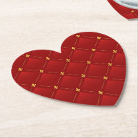 Red and Gold Art Nouveau Pattern