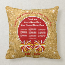 Red and Gold Cheer Coach Geschenke, All Cheerleade
