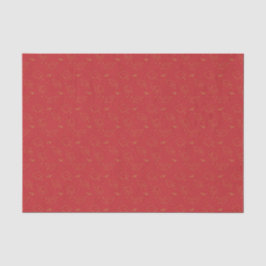 Red and Gold Graduation Cap Toss Seidenpapier