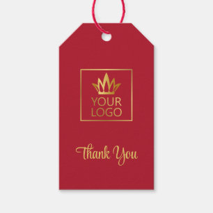 Red and Gold Ihr Logo Vielen Dank Geschenkanhänger