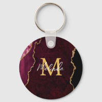 Red and Gold Marmor Agate