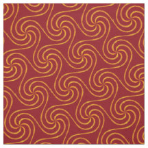 Red and Gold Spirals Weihnachtsmuster Elegant