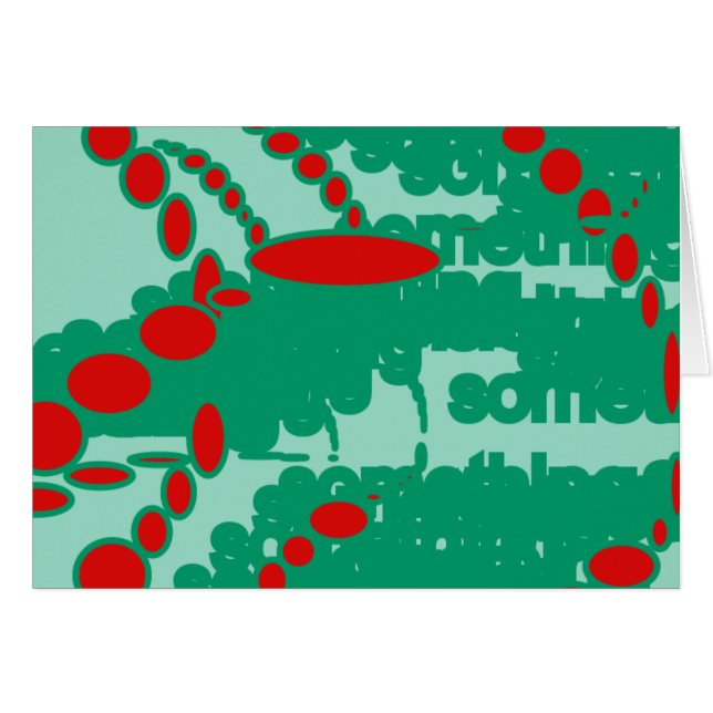 red and green 1123 abstract art (Vorderseite (Horizontal))