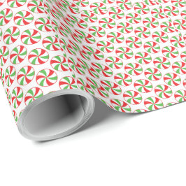 Red and Green Candy Cane Christmas Wrapping Paper Geschenkpapier