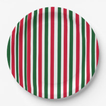 Red and Green Candy Cane Weihnachtsstreifen