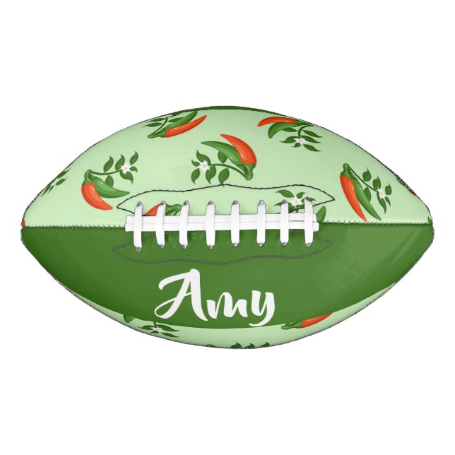 Red and green chili peppers pattern football (Vorderseite)