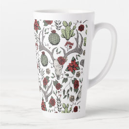 Red and Green Country Cowgirl Weihnachtsmann Antle Milchtasse