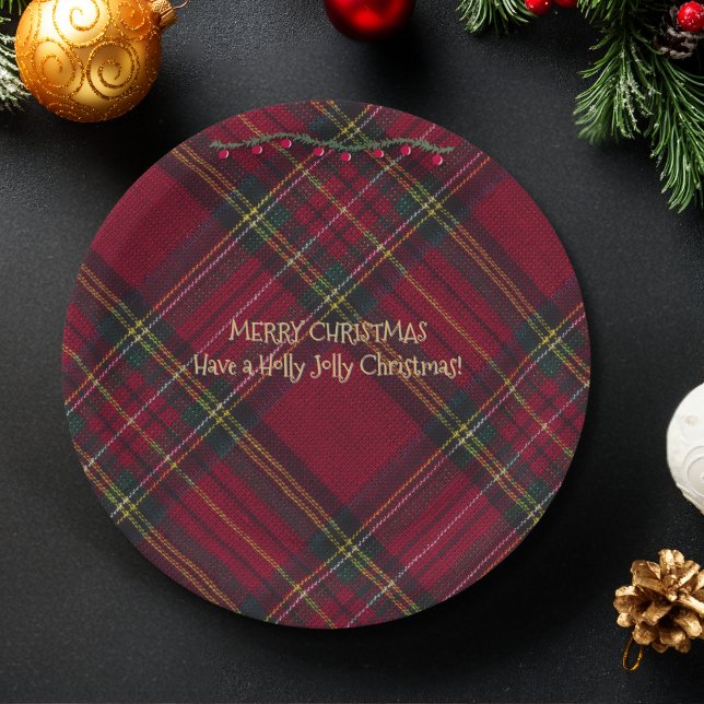 Red and Green Festive  Pappteller (Von Creator hochgeladen)