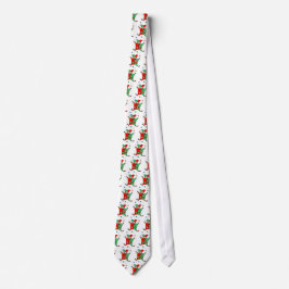 Red and Green Juggling Jester Krawatte