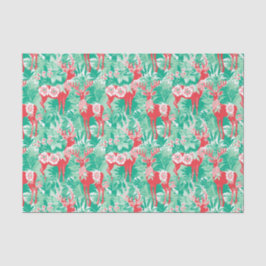 Red and Green Preppy Weihnachtsmann Seidenpapier