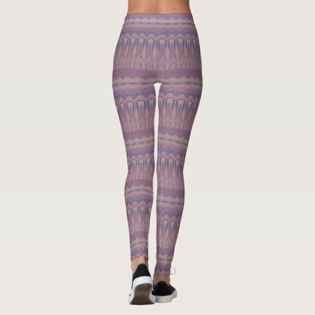 red and green zigzag  leggings (Rückseite)