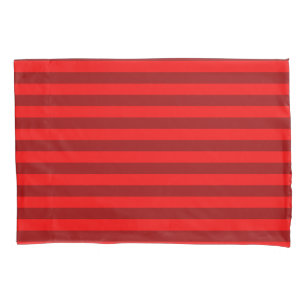 Red and Maroon Stripes Design Kissenbezug