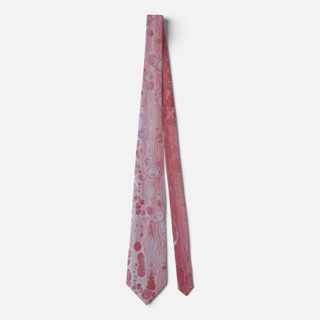 Red and Pink Splotches  Krawatte (Vorderseite)