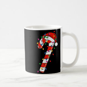 Red and White Candy Cane Weihnachten Weihnachten W Kaffeetasse