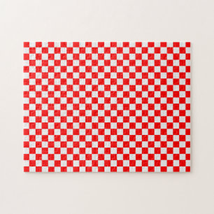 Red and White Classic Checkerboard von STaylor