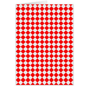 Red and White Diamond Muster von ShirleyTaylor