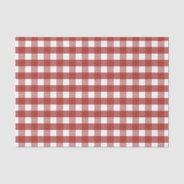 Red and White Gingham Tissue Paper Seidenpapier