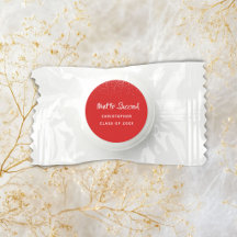 Red and White Graduation Mints |