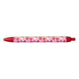 Red and White Hearts Pattern Pen Kugelschreiber