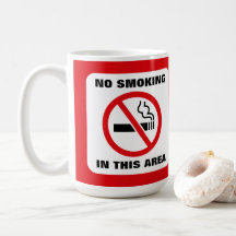Red and White No Smoking