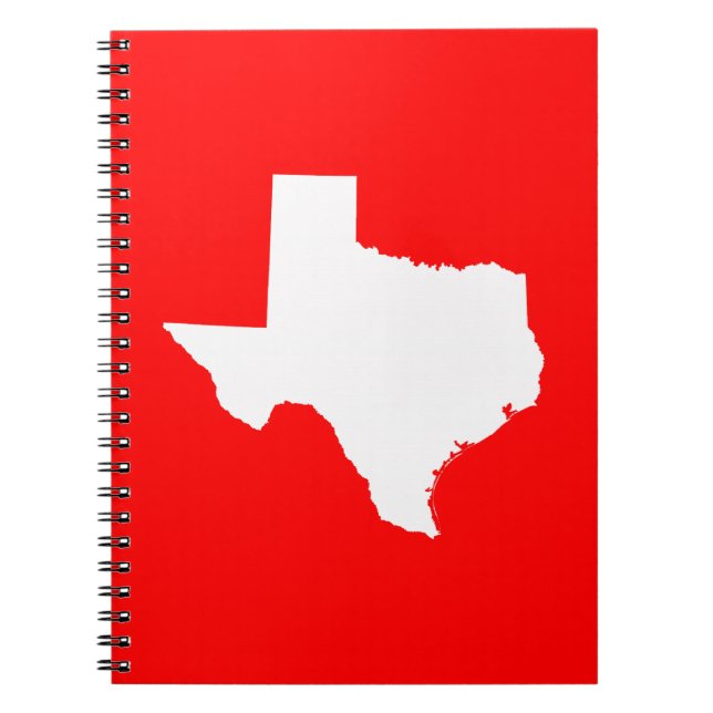 Red and White Texas Notizblock (Vorderseite)