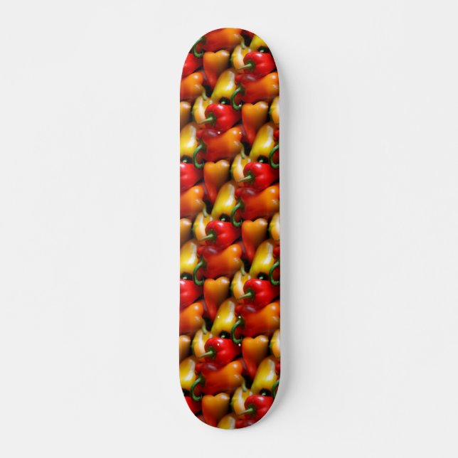 Red and Yellow Peppers Skateboard (Vorne)