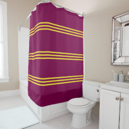 Red and Yellow Shower Curtain Duschvorhang