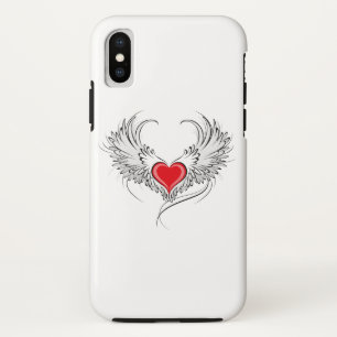 Red Angel Heart mit Flügeln Case-Mate iPhone Hülle