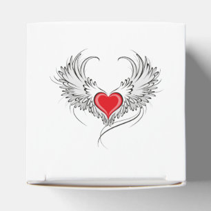 Red Angel Heart mit Flügeln Geschenkschachtel