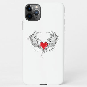 Red Angel Heart mit Flügeln iPhone 11Pro Max Hülle