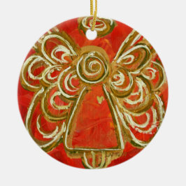 Red Angel Ornament