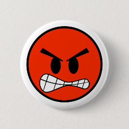 Red Angry Face Emoji Button