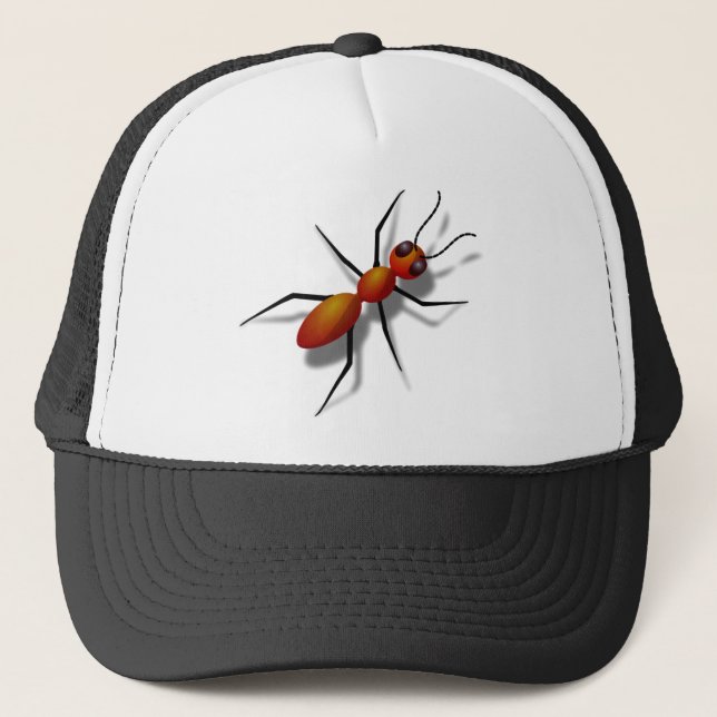 Red Ant Crawling Truckerkappe (Vorderseite)