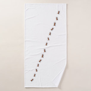 Red Ants Crawling in Ihrer Zuhause Badehandtuch