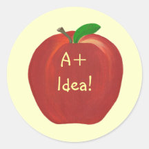 Red Apple, autocollants A+ Idea pour enseignants
