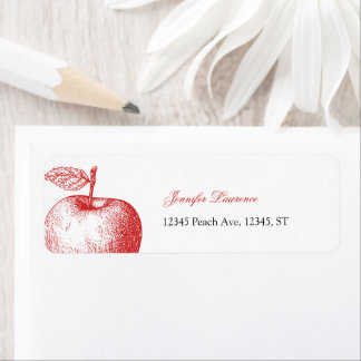 Red Apple Baby Shooting Return Label