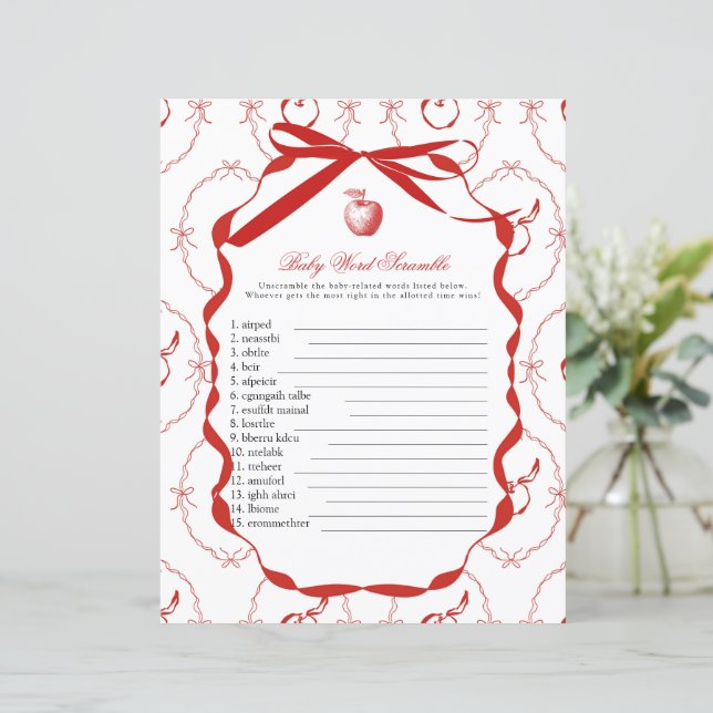 Red Apple Baby Showspiel (Stehend Vorderseite)