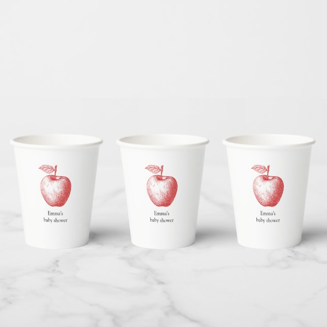 Red Apple Baby Showups Pappbecher (Multi)
